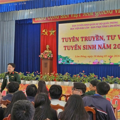 LAN TỎA KHÁT VỌNG KHOÁC ÁO LÍNH TỪ CHƯƠNG TRÌNH TƯ VẤN TUYỂN SINH CỦA HỌC VIỆN HẬU CẦN